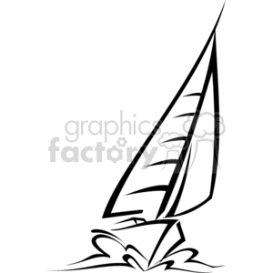 Sailboat clipart. Commercial use image # 374864