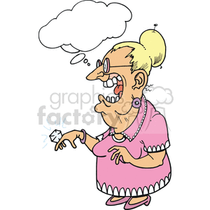 Women wearing a huge diamond ring clipart. Royalty-free image # 375116