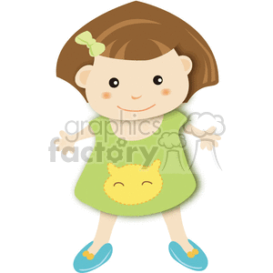 Baby girl clipart. Commercial use image # 375521