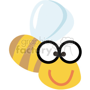 clip art vector cartoon funny animal animals bee bees honey flying