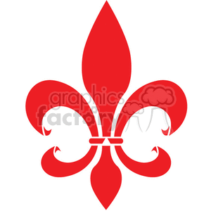 Red Fleur-de-lis clipart. Royalty-free icon # 376997