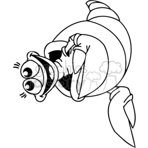 Cute Hermit Crab clipart. Commercial use image # 377413