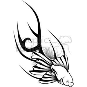 fish tattoo design clipart.
