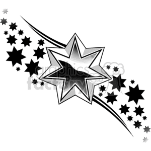 star stars tattoo design black+white vinyl+ready  designs