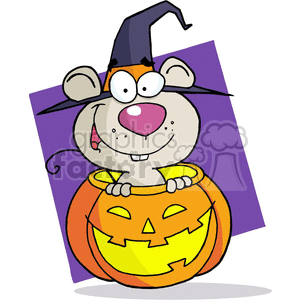 Halloween Witch Mouse  clipart. Commercial use image # 377762