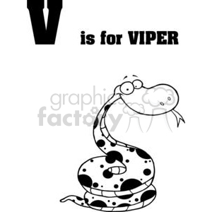Coiled Up Viper clipart. Royalty-free image # 378352