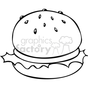 sandwich outline clipart. Commercial use image # 383000