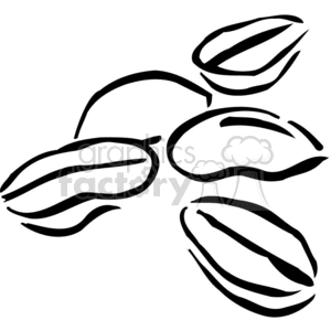 bean outline clipart. Royalty-free image # 383131