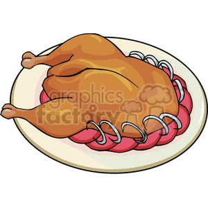 chicken dinner clipart. Commercial use image # 383139