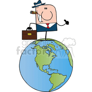 businessman with a thumbs up clipart. Royalty-free image # 383329