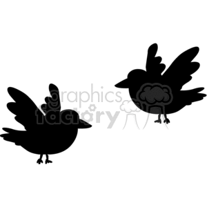 cartoon Halloween cute vector birds