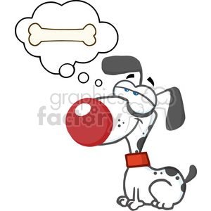 dreaming-dog clipart. Royalty-free image # 384180
