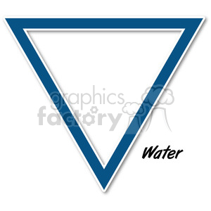 water symbol 002 clipart. Commercial use image # 384860