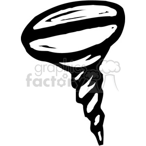 black and white screw clipart. Royalty-free image # 384982