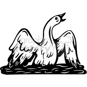 bird stuck in oil spill clipart. Royalty-free image # 386127