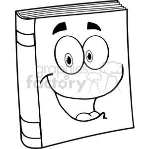 5187-Text-Book-Cartoon-Mascot-Character-Royalty-Free-RF-Clipart-Image