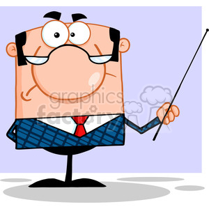 RF Angry Business Manager With Pointer clipart. Commercial use image # 386969