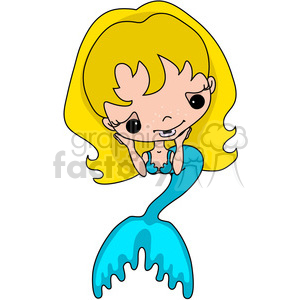 Girl 2 Doll Caucasian Mermaid 2 clipart.