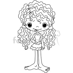 Girl Doll Dressed clipart.