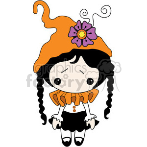 cartoon Halloween girl female