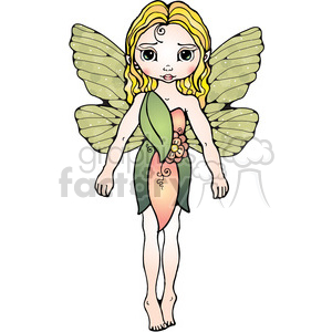 green leaf Fairy clipart. Commercial use image # 387499