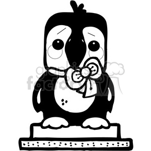 cartoon cute penguin smores snacks marshmallow chocolate graham+cracker character