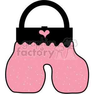 Letter A Girly Purse clipart. Commercial use image # 388523