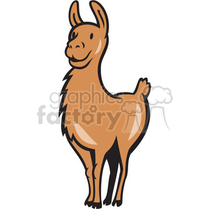 llama front clipart. Commercial use image # 391379