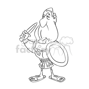 russell crow black and white clipart.