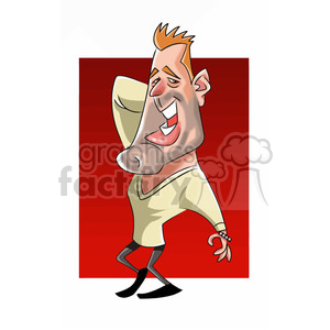 ricky martin cartoon character clipart. Royalty-free image # 393292