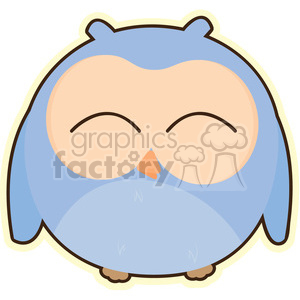 cartoon Owl illustration clip art image clipart. Commercial use image # 393831