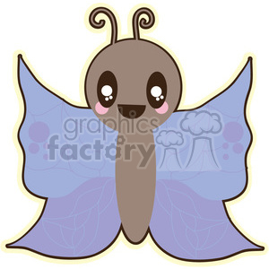 Butterfly cartoon character illustration clipart. Commercial use image # 394157