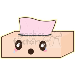 cartoon cute character tissue box paper