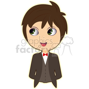 Ring Bearer cartoon character vector image clipart. Commercial use image # 394891