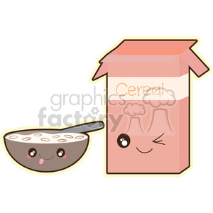 Cereal cartoon character vector clip art image clipart. Royalty-free image # 395017