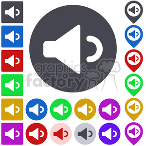 clipart - sound icon pack.