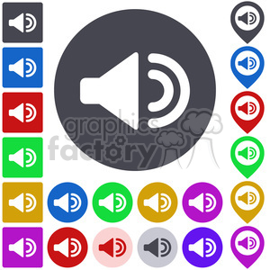 volume icon pack clipart.