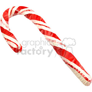 Candy Cane geometry geometric polygon vector art clipart. Commercial use icon # 397355