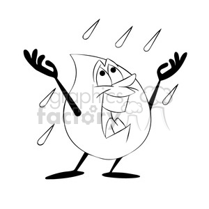 water wet water+drop mascot h2o rain weather raining black+white rain+drop rain