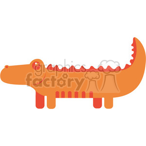 clipart - Orange_Gator vector image RF clip art.