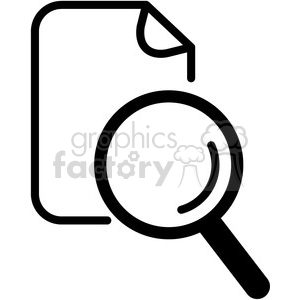 file search vector icon clipart. Royalty-free image # 398854