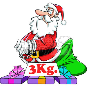 bad santa clipart. Commercial use image # 400407