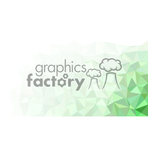 vector business card template shades of green polygon geometric corner text design clipart.