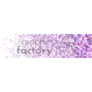 vector purple small pixels half banner white background clipart.