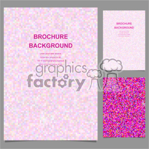 vector letter brochure template set 014