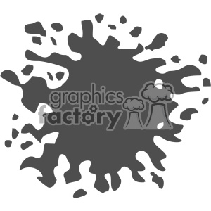 paint splat splatter design vector art v6 clipart. Commercial use icon # 403270
