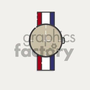cartoon watch vector art clipart. Commercial use image # 404114