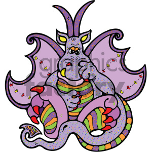 cartoon clipart dragon 004 c clipart. Commercial use image # 404765