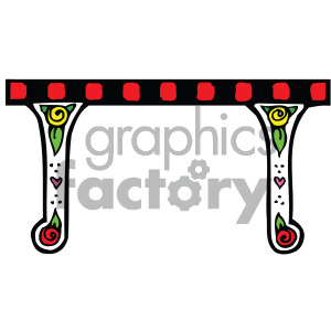 cartoon table clipart clipart. Royalty-free image # 405163
