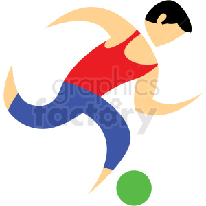 soccer sport character icon